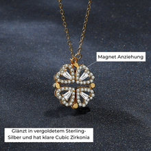 Lade das Bild in den Galerie-Viewer, Herzblatt Halskette mit Zirkonia
